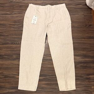 Zara Mens Linen Pants Size XL